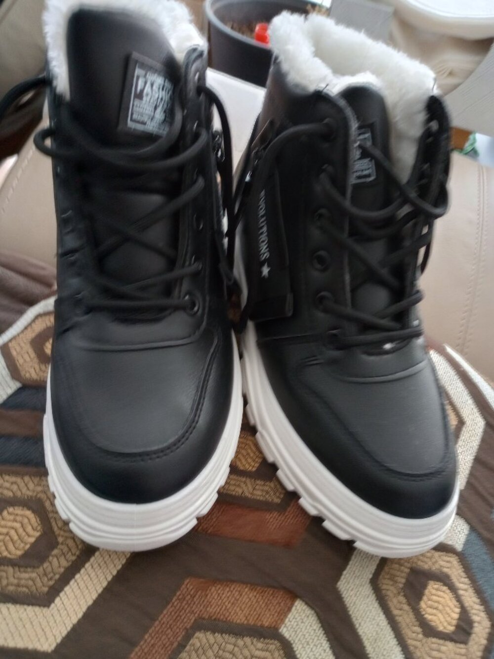 black and white sneakers